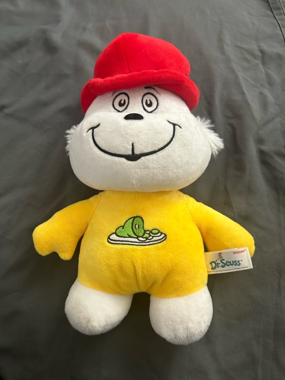 Dr. Seuss Plush with Red Hat and Yellow Shirt